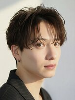 オーシャントーキョー サニー 原宿(OCEAN TOKYO Sunny)&nbsp;韓国マッシュフェザーパーマニュアンスパーマセンターパート黒髪