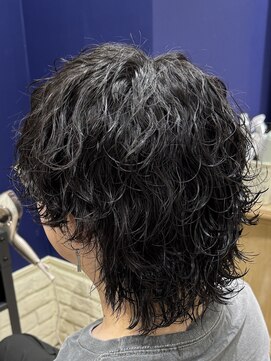 ハッシュタグネイビー 仙台駅前店(#NAVY) 波巻きウルフツイスパウルフ仙台美容室シャドウパーマ仙台波巻き