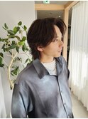 大人ニュアンスセンターパート/ウルフラフパーマ/カルマヘア