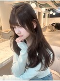 顔周りカット/ミルキーブラウン