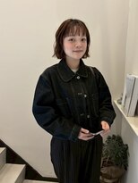 グラッド(glad)&nbsp;シースルーバング×外ハネニュアンスボブ