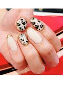 やっぱり秋冬には大人気のヒョウ柄  シチューカラーでほっこり