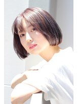 リタ(Lita)&nbsp;Lita遠藤　ナチュラルボブ　ショートボブ　ラベンダーアッシュ