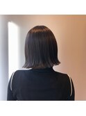 切りっぱなし×お洒落ボブ
