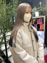 ゼスト 吉祥寺店(ZEST)&nbsp;【韓国ヘア】モテミルクティーベージュ×裾カラー　青木桜