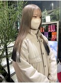 【韓国ヘア】モテミルクティーベージュ×裾カラー　青木桜