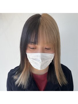 テクライズ 豊橋店(TECHRISE) ☆ツートンカラー、ブラック×ベージュ、個性派スタイル☆