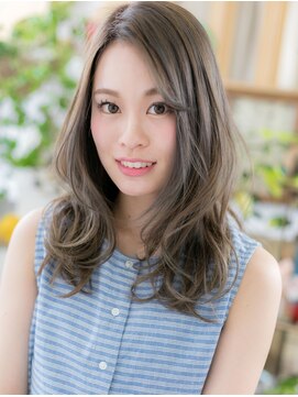 カバーヘア ブリス 上尾西口店(COVER HAIR bliss) ★オンブレグレージュアッシュ小顔波巻きカール20代30代40代★10