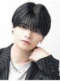 リクルートブラック韓国風マッシュ