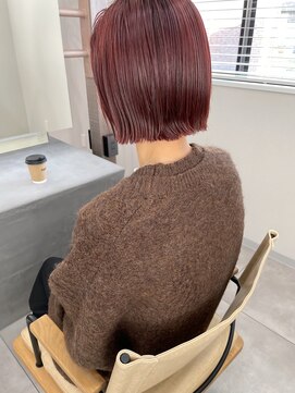 ヘアー アトリエ アンジー(Hair Atelier Angee) レッドブラウンカラー