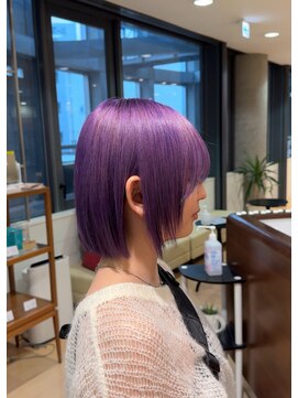 ヘアサロン アウラ(hair salon aura) ブリーチアシッドパープル