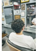 オールバックパーマスタイル【池袋フェード】