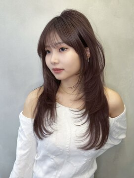 グロー 大宮(GLROW) □ 韓国大宮顔周りレイヤーカットハッシュカットワンホンヘア