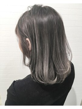リティアンドビューティースタジオモッズシブヤ(LITTY&beauty studio M.O.D shibuya) グレージュ グラデーションカラー バレイヤージュ