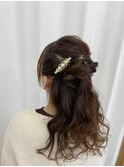 ロング×ハーフアップ