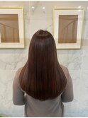 美髪ヘアエステ×ショコラブラウンで艶髪　Zina本八幡