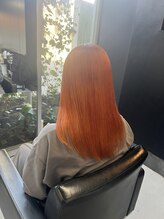 ティースタイル(hair salon t-style) アプリコットオレンジ
