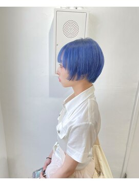 ミュー(Mu) ペールブルー ブリーチカラー