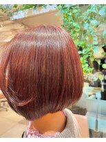 プルースラウンジ(Plus Lounge) 前下がりボブ大人ショートボブツヤ髪30代40代50代