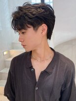 サイン メンズ 渋谷(SIGN men's)&nbsp;フェザーパーマダウンパーマニュアンスパーマセンターパート