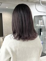 ラック(LUCK)&nbsp;ダークラベンダー/船橋/くすみベージュ/細めハイライト