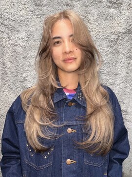 ブロック ジャポン(bloc japon) ハイトーン デザインカラー ケアブリーチ ハッシュカット/河野