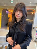 ロンドルーチェ 心斎橋(Lond luce)&nbsp;ミディアム×ハッシュカット×グレージュ［髪質改善/縮毛矯正］