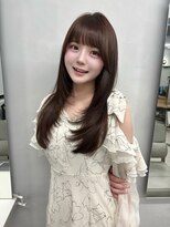 プリアバイポプルス 渋谷(pria by popls)&nbsp;ミディアムレイヤーハッシュカット顔周りレイヤーカット韓国ヘア