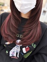 ラボヌール(Ra Bonheur) ボルドーカラー&ロングレイヤー