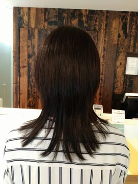 カズ 中津店(KAZU) 30代40代の大人女性にオススメ、グレージュレイヤースタイル