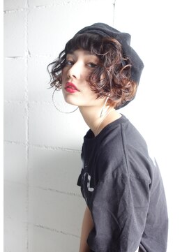 ヘアアンドメイク コルト フォークロア(HAIR&MAKE COLT FOLKLORE) ボブ×キャップアレンジ