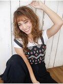 丸み×無造作ウェーブ【LUXBE　LUCE　沖縄那覇店】
