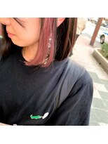 ボアップ 新居浜店(boappu) #ピンク #インナーカラ　#ハイトーン　#髪質改善