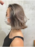 大人ハイライト×ラベンダーグレージュ