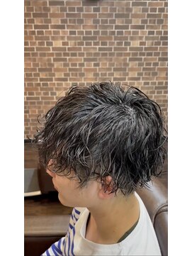 クリエイティブ ヘアー ワタナベ(Creative Hair Watanabe) 波巻×ツイスパ/チャコールグレー