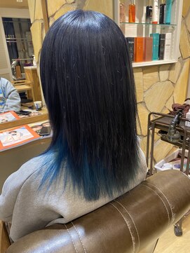 エイト新宿店(EIGHT shinjuku) ウルフ×インナーターコイズグリーン