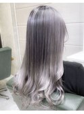 アッシュグレージュグラデーションカラー