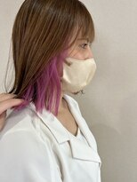 ヘアーアートミュージアム(Hair Art Museum)&nbsp;イヤリングピンク／切りっぱなし