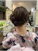 【見附　今町】花火着付けヘアスタイル