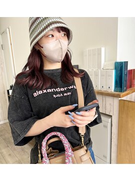 アトレ(attrait) *透明感ラベンダーピンク セミロング 秋冬 大阪美容室 天王寺