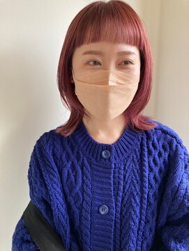 ハイト(Height) ワイドバングなマッシュウルフ