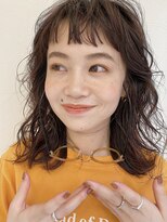 アム(amu)&nbsp;ミディアムパーマ/デジタルパーマ/オン眉/ショートバング