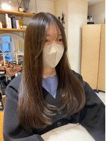 ラボヌール ヘアー エクラ(La Bonheur hair eclat) レイヤーカット/2wayバング/オリーブグレージュ