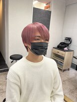 アジールヘア 所沢プロペ通り店(agir hair)&nbsp;ホワイトピンクアッシュ小顔カットマッシュショートブリーチ所沢