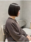 #切りっぱなしボブ#あごラインボブ/森岡俊亮