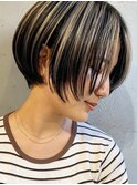 ハイライトxショートボブ