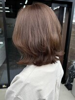 オズ 安積店(OZ) 安積ハイトーンカラーレイヤーカットミルクティーベージュカラー