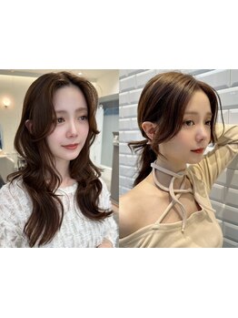 LOEの「顔周りレイヤー」。1mmにこだわり印象を自在に。すっきりと洗練された小顔印象に。