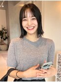 ボブカット/ミディアムボブ/切りっぱなしボブ
