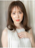 □マロンベージュ美髪ロングウルフミディアム404-4川口30代40代